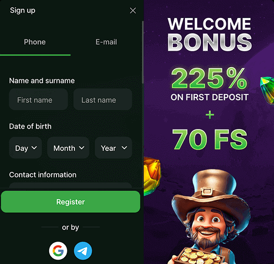 Formularz rejestracyjny